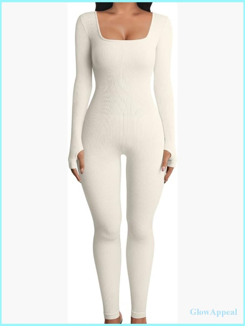 Seamless Long Sleeve Bodysuit Jumpsuit Romper Yoga Workout One Piece